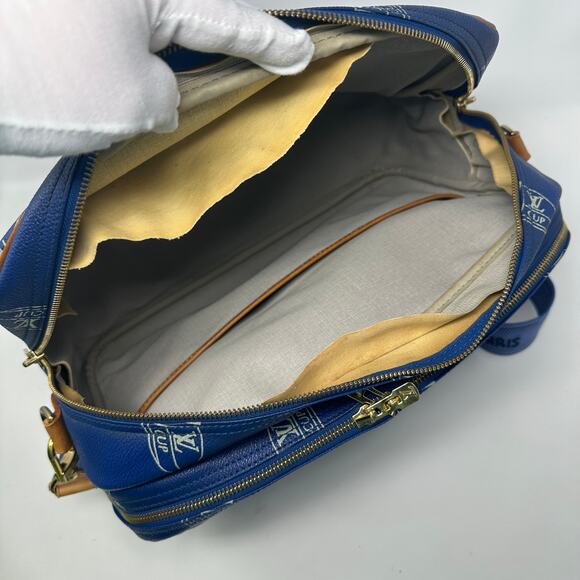 Louis Vuitton LV Cup Blue Monogram Sail Sac Cowes Messenger Bag - Picture 6 of 16